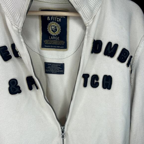 Y2K Abercrombie & Fitch Zip-Up Fleece Sweater - Picture 5 of 7
